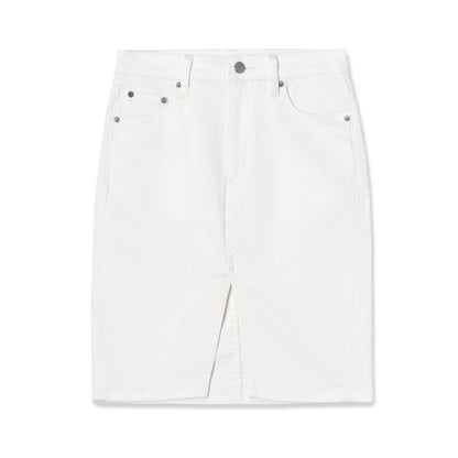 LE FRONT SLIT SKIRT L WHITE WASHING