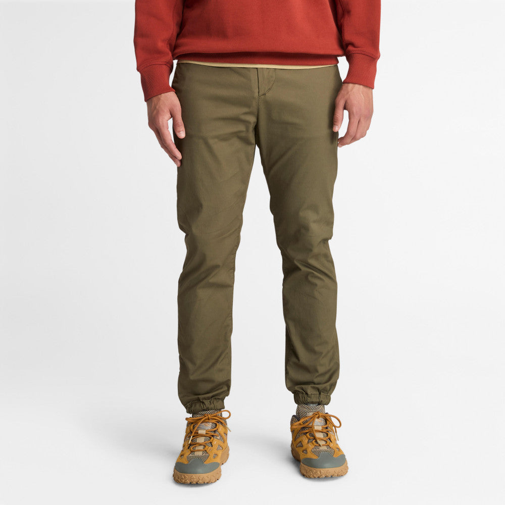 Cotton Twill Jogger LEAF GREEN,FQ