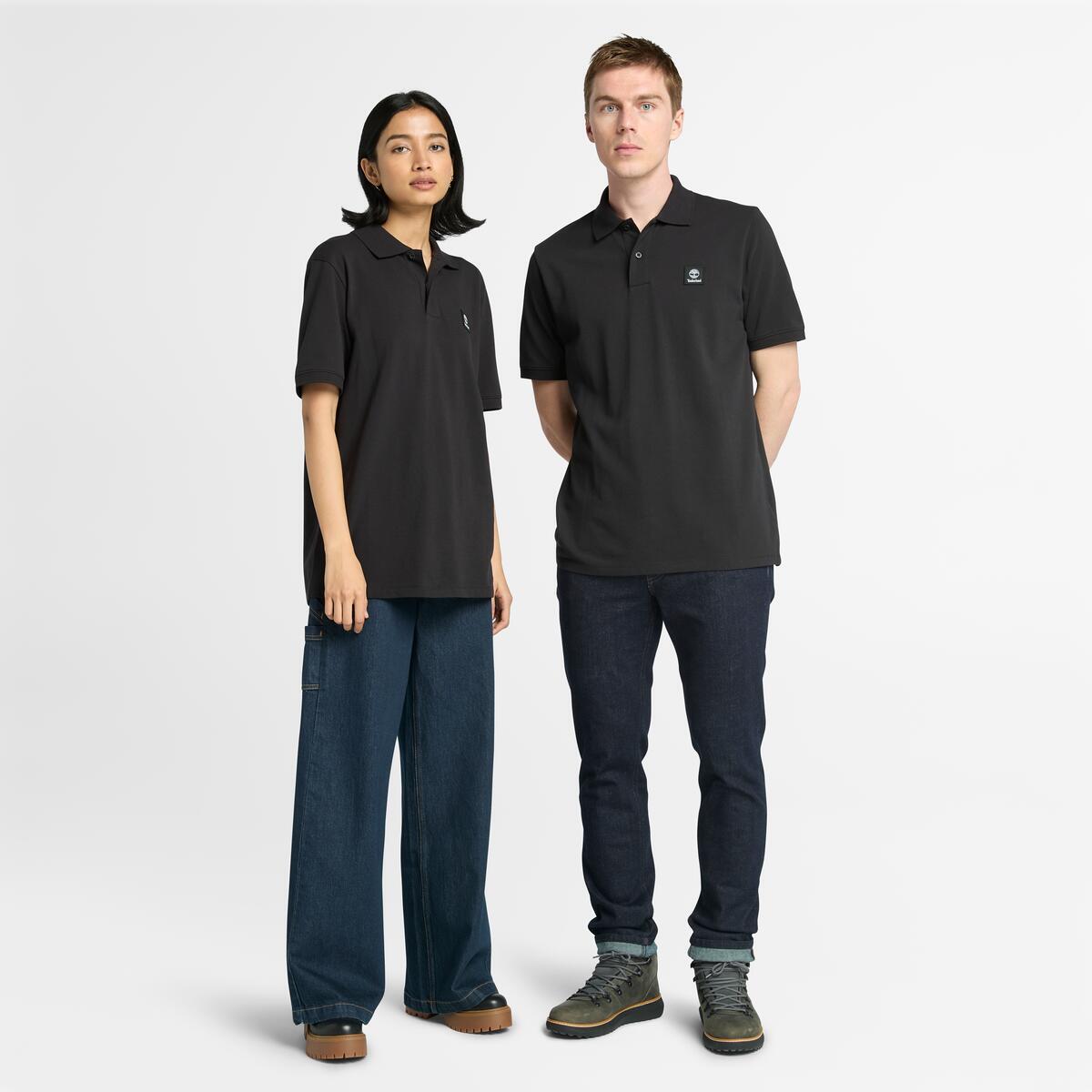 AF Woven Badge Polo BLACK,FQ