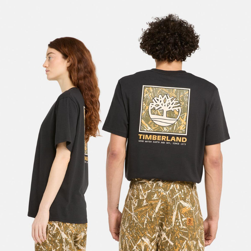 AF SS STACK CAMO TEE BLACK,FQ