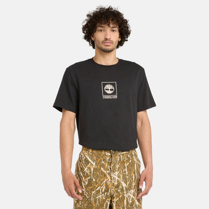 AF SS STACK CAMO TEE BLACK,FQ