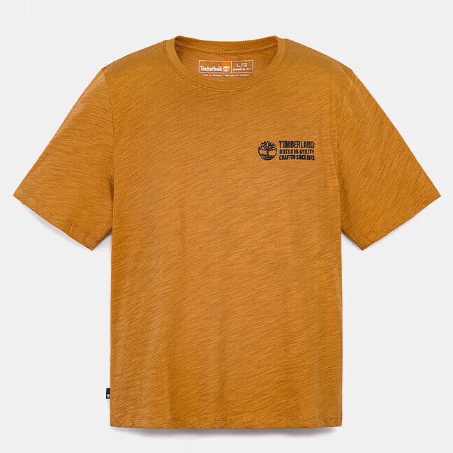 Short Sleeve Front Logo WHEAT,FQ