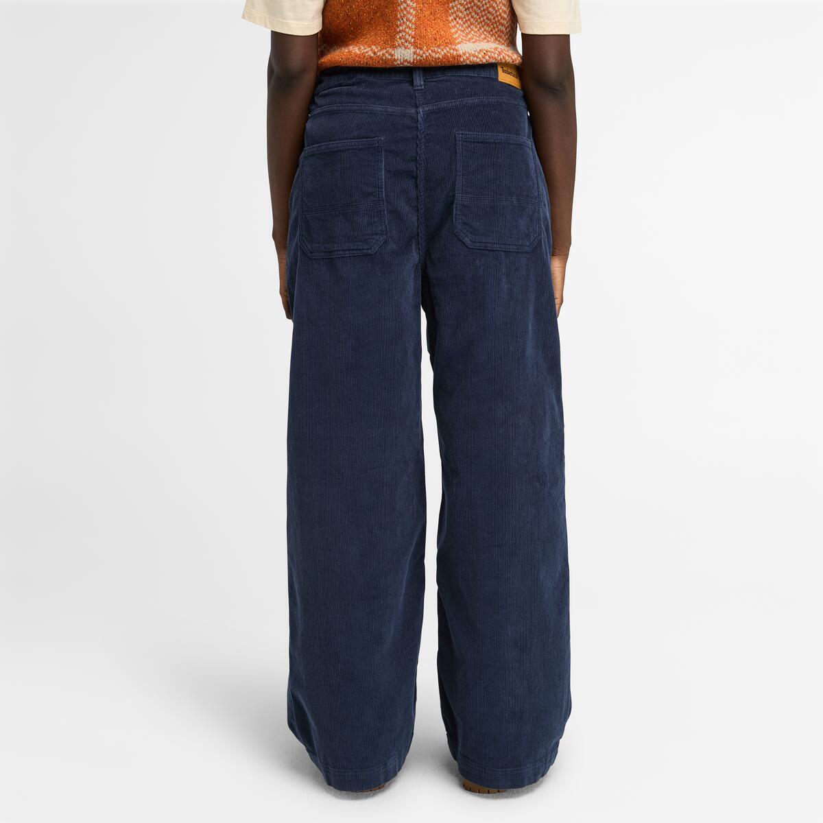 CORDUROY WIDE LEG PANTS PEACOA,FQ