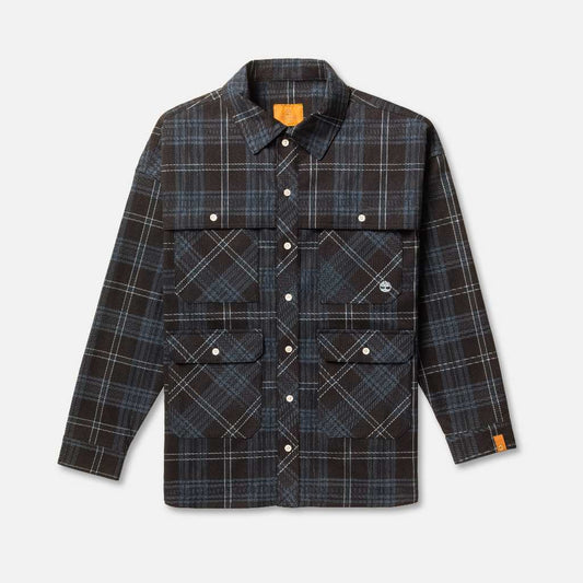 Utility Pocket Shirts BLUE GRA,FQ