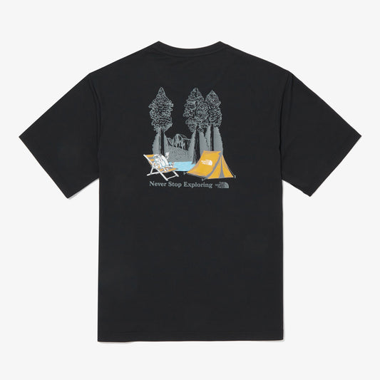 M'S OCEAN VIBE GRAPHIC S/S R/TEE BLK(BLACK)