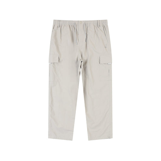 Nylon Wide Cargo Pants