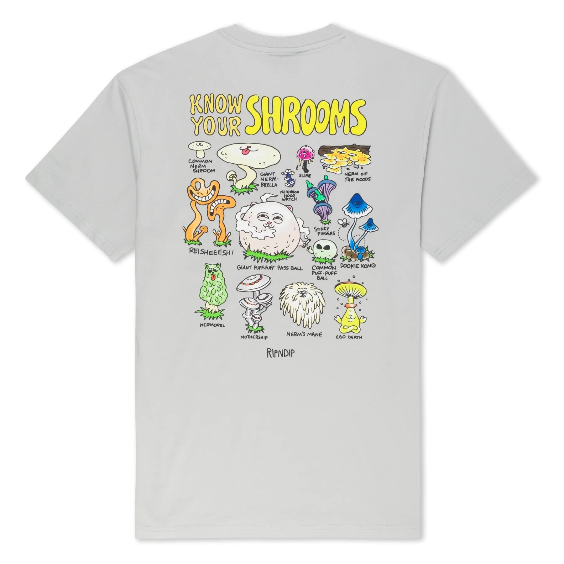 KNOW UR SHROOMS TEE (GREY)