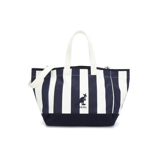 Stripe Canvas Big Tote Bag