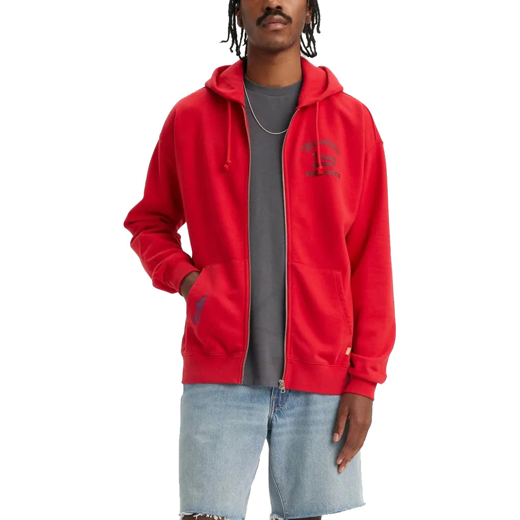 GOLD TAB FULL ZIP URBAN RED