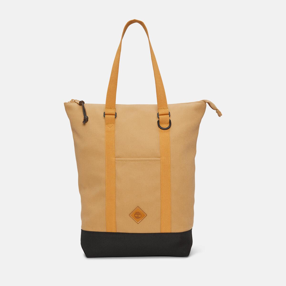 CANVAS X LEATHER CANVAS TOTE BACKPACK