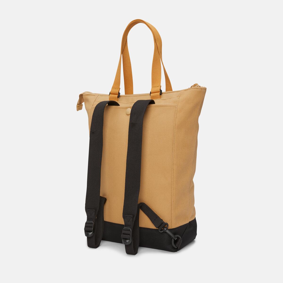 CANVAS X LEATHER CANVAS TOTE BACKPACK