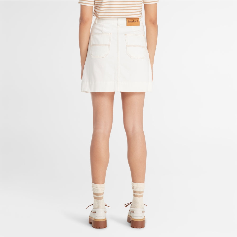 REFIBRA WHITE DENIM SKIRT VINT