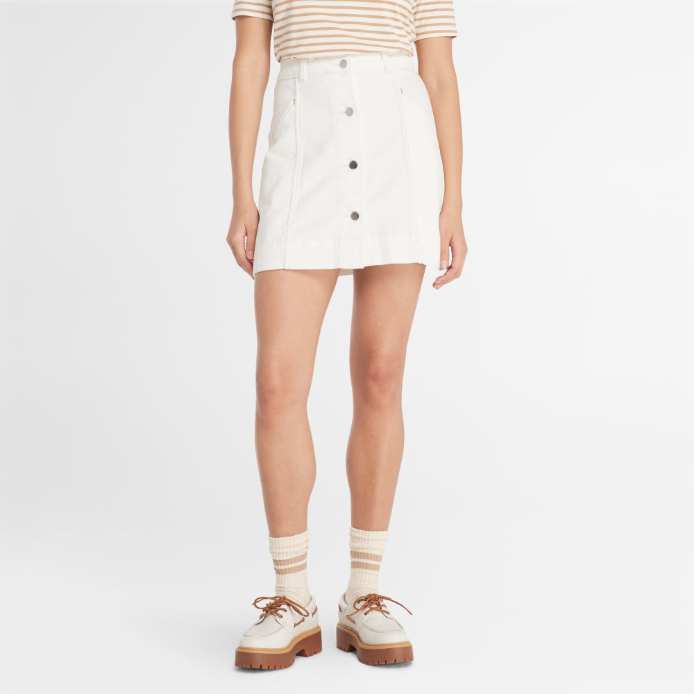 REFIBRA WHITE DENIM SKIRT VINT