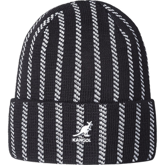 TWIST STRIPE BEANIE_BLACK/WHITE