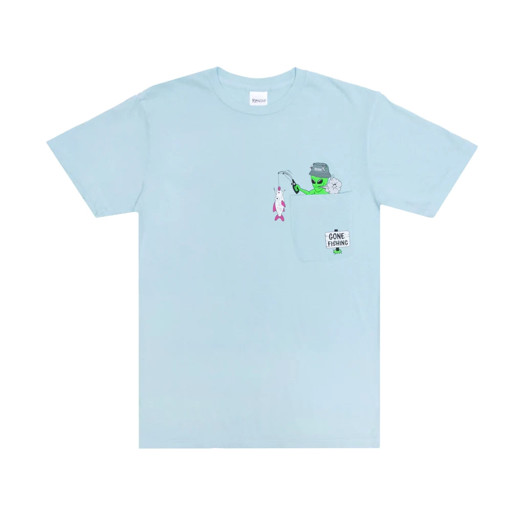 Gone Fishing Pocket Tee